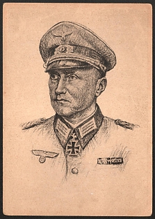 1941 'Knight's Cross Winner of the Army, Walter Herold' Army Military Person Nazi Propaganda Postcard