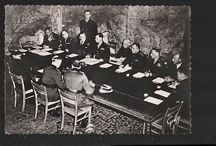 1945 France, Anti-German Propaganda, 'Signature of the Capitulation Allemande'