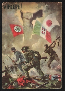 1943 'Naz. Association. Combatants' Italy Fascist Nazi Propaganda WWII