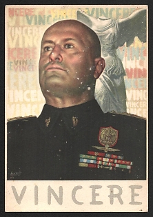 1933-1945 'Win' Italy Fascist Nazi Propaganda WWII
