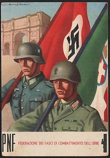 1933-1945 'Federation of the City's Combat Bands' Italy Fascist Nazi Propaganda WWII