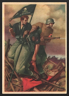 1933-1945 'P.n.f. of Polavero Armed Forces O.n.d' Italy Fascist Nazi Propaganda WWII