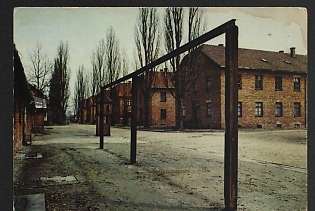 1939-1945 Poland, Anti-Nazi Propaganda, 'Oswiecim-Auschwitz. The Former Nazi Concentration Camp' Propaganda Postcard