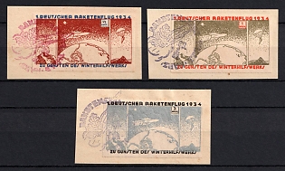 1934 (28 Jan) 'Rocket Launch Thale-Harz', Germany, Gerhard Zucker Pioneer Rocket Mail (Commemorative Postmarks)