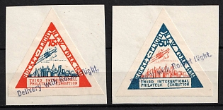 1936 Third International Philatelic Exhibition in New-York, U.S.A., Gerhard Zucker Pioneer Rocket Mail, Delivery with Rocket Flight
