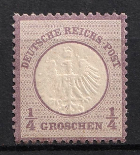 1872 1/4gr German Empire, Small Breast Plate, Germany
