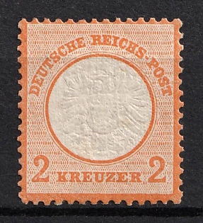1872 2kr German Empire, Large Breast Plate, Germany