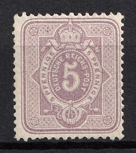 1875-79 5pf German Empire, Germany