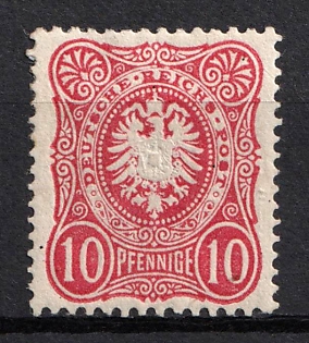 1875-79 10pf German Empire, Germany (Signed)