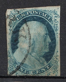 1851 1c Franklin, United States, USA