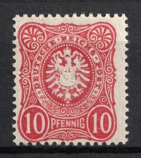 1880-83 10pf German Empire, Germany (Signed)