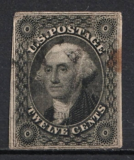 1851 12c Washington, United States, USA