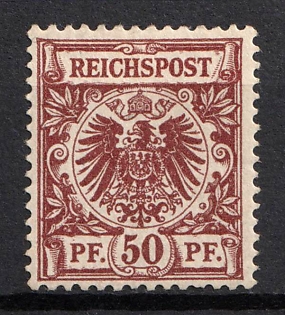 1897-99 50pf German Empire, Germany (Signed)