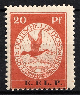 1912 20pf German Empire, Germany, Airmail