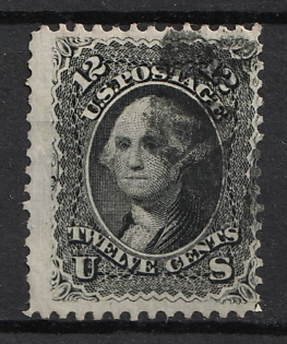 1861 12c Washington, United States, USA (Gray Black)