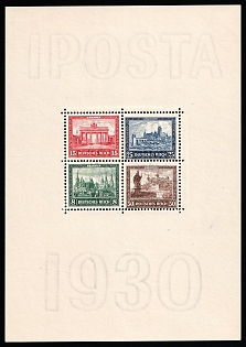 1930 Weimar Republic, Germany, Souvenir Sheet 'IPOSTA'