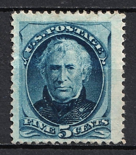 1879 5c Zachary Taylor, United States, USA (Bright Blue)