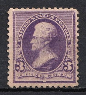 1890 3c Jackson, United States, USA (Purple)