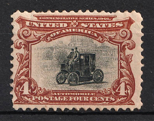 1901 4c Pan-American Exposition Issue, United States, USA (Deep Red Brown and Black)