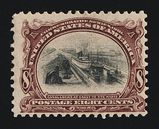 1901 8c Pan-American Exposition Issue, United States, USA (Brown Violet and Black)