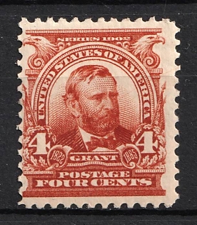 1903 4c Grant, United States, USA (Orange Brown)