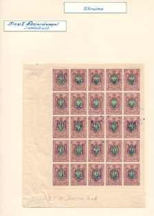 Kiev Type 2 - 35 Kop, Ukraine Tridents Block (MNH/MH)