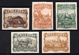 1887 Bergedorf, Germany Local Post, Private City Mail (Imperforate)