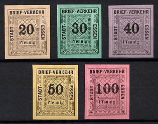 1888 Essen, Germany Local Post, Private City Mail (Imperforate)