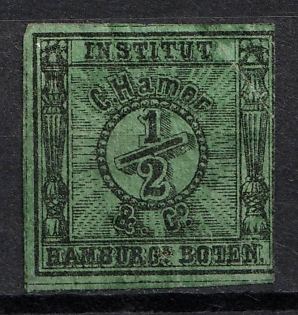 1861 Hamburg, Germany Local Post, Private City Mail (Variety of Color)