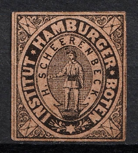 1862 Hamburg, Germany Local Post, Private City Mail (Variety of Color)