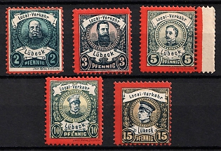 1888 Lubeck, Germany Local Post, Private City Mail