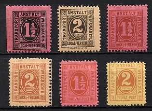 1886-87 Wiesbaden, Germany Local Post, Private City Mail