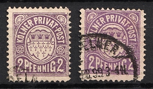 1897-99 Koln, Germany Local Post, Private City Mail