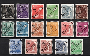 1948 District 3 Berlin Main Post Office, Berlin Emergency Issue, Soviet Russian Zone of Occupation, Germany