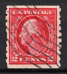 1912 2c Washington, United States, USA (Dark Carmine)