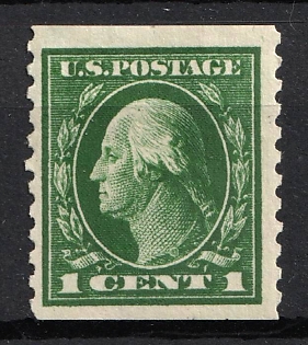 1914 1c Washington, United States, USA (Deep Green)