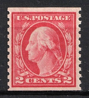 1914 2c Washington, United States, USA (Carmine)