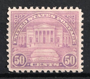 1931 50c Regular Issue, United States, USA (Red Lilac)