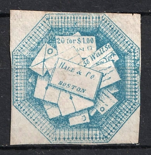 1844 6c Hale & Co, Boston, United States, USA, Local Issue