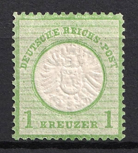 1872 1kr German Empire, Large Breast Plate, Germany