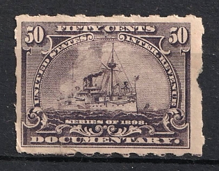 1898 50c Third Issue, United States, USA, Revenue, Documentary Stamp