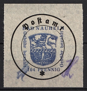 1946 104pf Bad Nauheim, Germany Local Post
