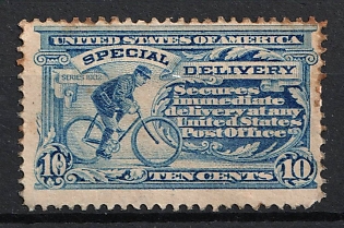 1902 10c United States, USA, Special Delivery Stamp (Full Set, Blue)