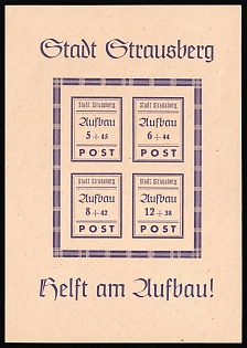 1946 Strausberg (Berlin), Germany Local Post, Souvenir Sheet
