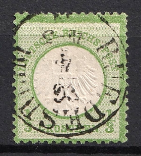 1872 1/3gr German Empire, Small Breast Plate, Germany