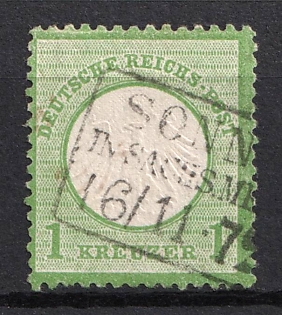 1872 1kr German Empire, Small Breast Plate, Germany