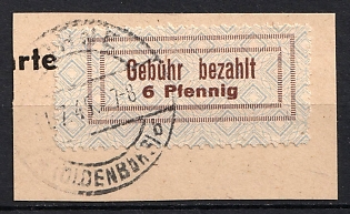 1945 6pf Lohne (Oldenburg) on piece, Germany Local Post (Unofficial Issue)