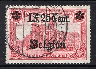 1916-18 1f 25c Belgium, German Occupation, Germany (Signed)