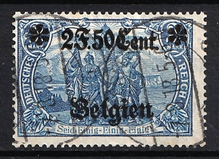 1916-18 2f 50c Belgium, German Occupation, Germany (Signed)