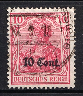 1916 10c Western Lands, German Occupation, Germany (Signed)